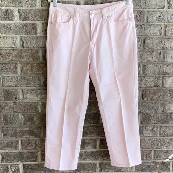 Ethyl jeans two capri size 8 colors pale pink and orange - Picture 6 of 12
